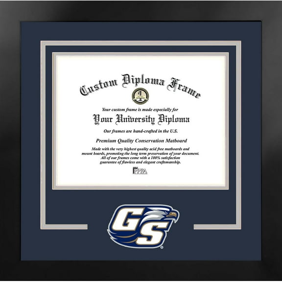 Georgia Southern 15w x 12h Spirit Diploma Manhattan Black Frame with Bonus Campus Images Lithograph (value savings $59)