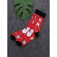 thumbnail image 3 of goowrom Christmas Adult Tube Socks with Cartoon Pattern, Vintage Style Soft Cotton Thick Accessory, 3 of 8