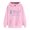 Pink, variant on Women's Oversized Pullover With Hood Loose Long Sleeved Sweatshirt With Pockets Cat Print Hoodie Sweatshirt Women Sweater Zipper Pockets Sweater Women Zipper Sweater Women Vintage Hoodies Hoodie Dress