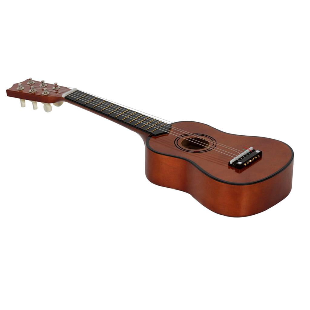 2 6-Strings Acoustic Folk Guitar for Beginners Novices Kids Musical - Coffee, 2