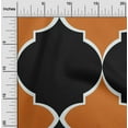 thumbnail image 2 of oneOone Cotton Poplin Orange Fabric Quatrefoil Craft Projects Decor Fabric Printed By The Yard 42 Inch Wide, 2 of 4