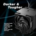 thumbnail image 3 of Scythe Mugen 6 Dual Fan Black Edition CPU Air Cooler, Intel LGA1700, LGA1151, AMD AM5, AM4 Support,120mm, Single Tower, Aluminium Top Cover (Mugen 6 Dual Fan Black Edition) (SCMG-6000DBE), 3 of 25