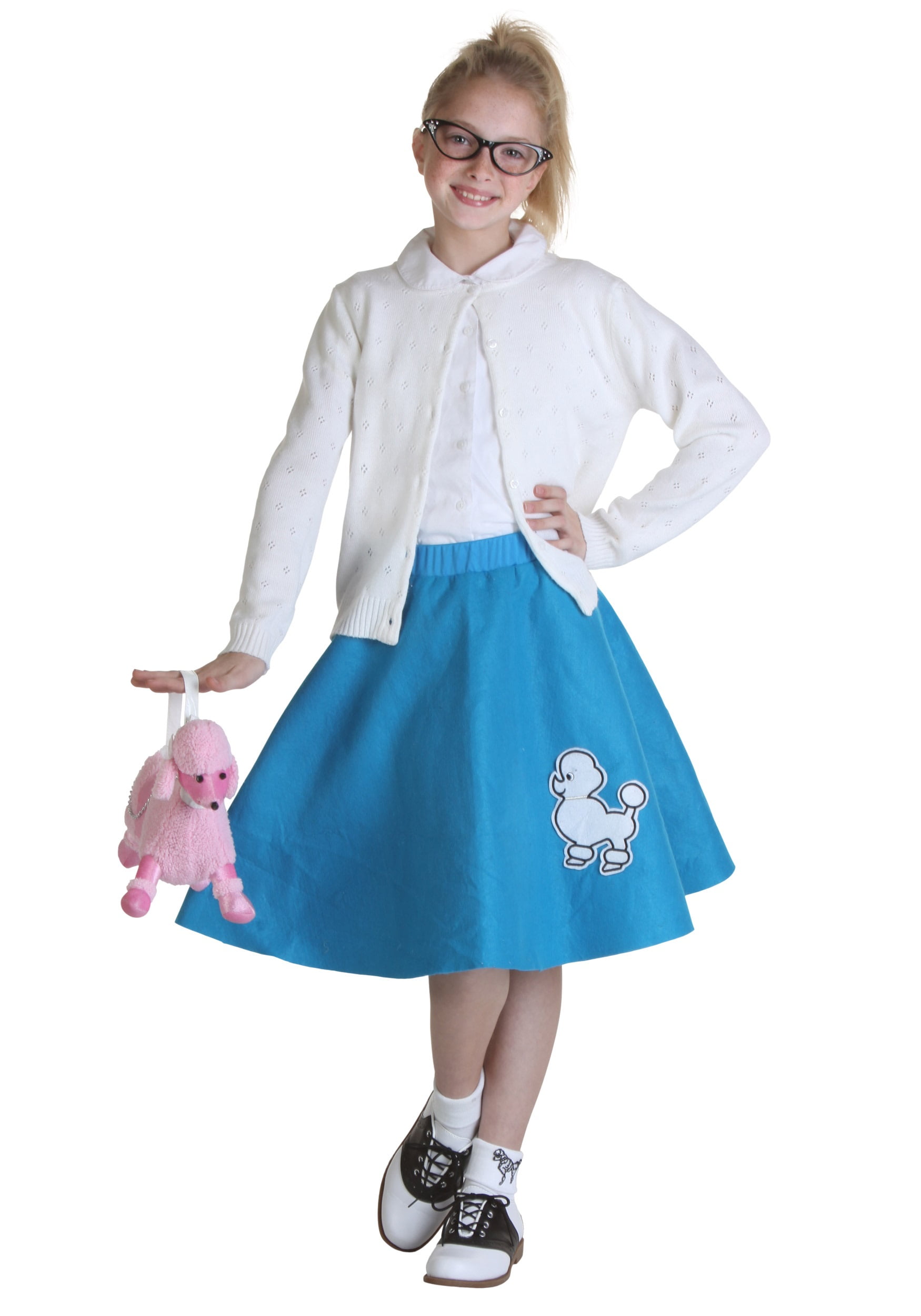 Fun Costumes Child Blue 50s Poodle Skirt Walmart Com