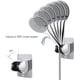 thumbnail image 3 of Soporte de ducha, soporte de cabezal de ducha de pared autoadhesivo desmontable con ángulo ajustable, resistente al agua, resistente, montaje en pared para baño de hotel, 3 of 5