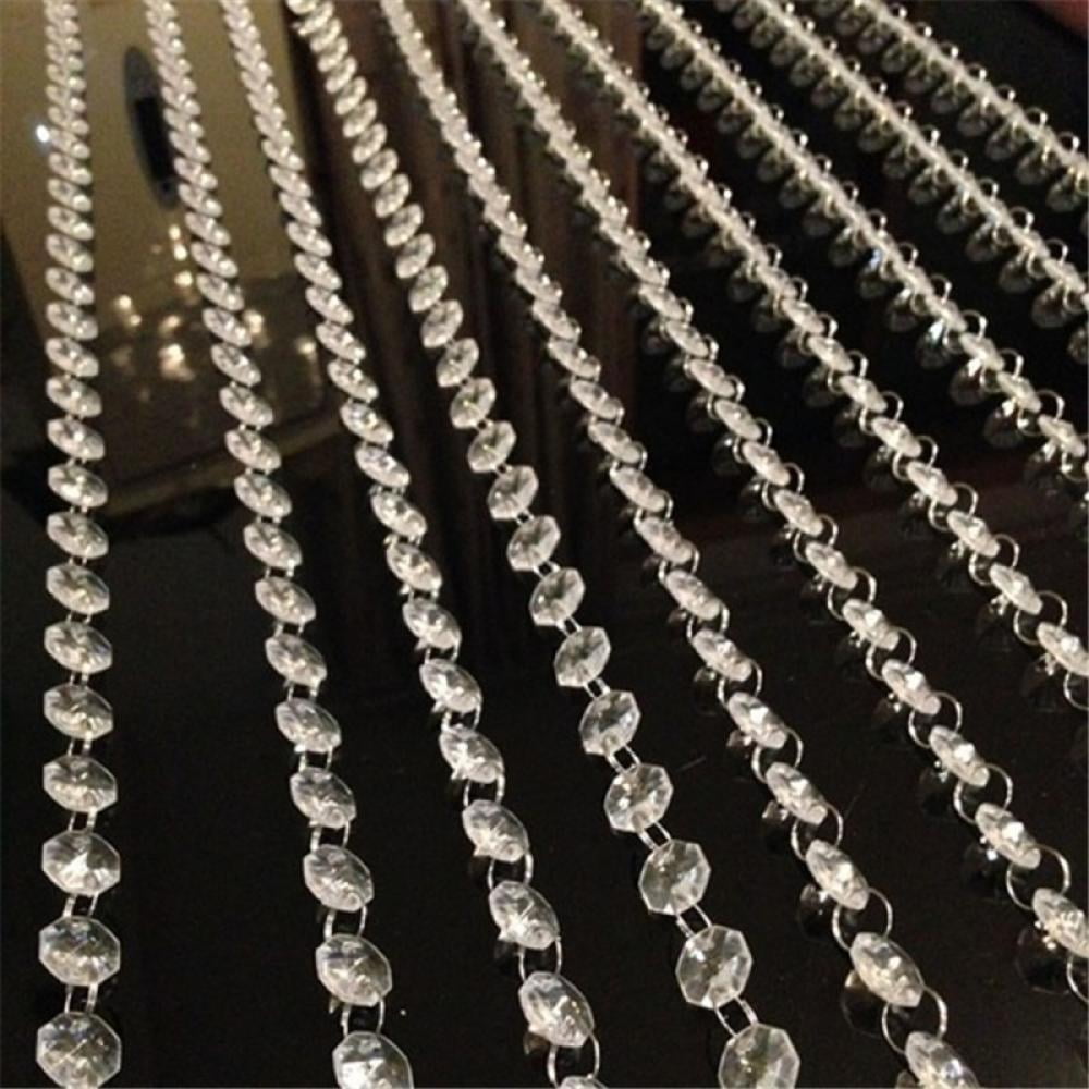 30pcs Acrylic Chandelier Crystal Beads Hanging Garland Wedding Party Decor #8Y 