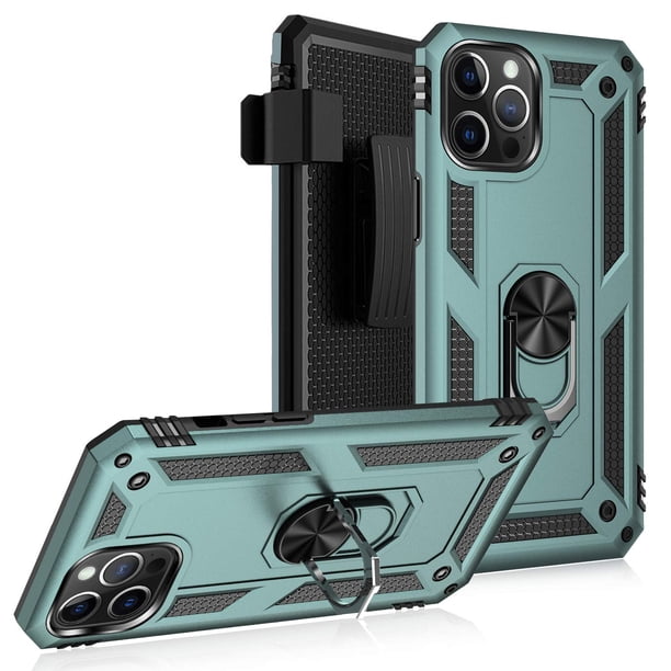 Funda Sahara Case para iPhone 12 Pro 6.1" con Soporte Verde