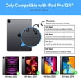 thumbnail image 2 of Funda con teclado OYOSUOGG para iPad Pro 12,9" de 6.ª, 5.ª, 4.ª y 3.ª generación, 2 of 6