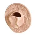 thumbnail image 1 of Jarrón de cerámica con forma de sombrero de vaquero, centro de mesa decorativo para el hogar, jarrón con forma de sombrero de temática occidental para Rosa, 1 of 9
