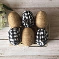 thumbnail image 3 of Lomubue 5 Pcs/Set Easter Eggs Pendants Contrast Color Plaid Print with Strap Realistic Egg Fabric Cover Decorative Reusable Happy Easter Egg Decoration Toys Easter Supplies, 3 of 10