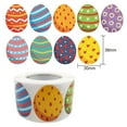 thumbnail image 4 of 500Pcs Easter Egg Stickers Self-Adhesive Labels Seal Gift Tags DIY Easter Wrapping Party Favors Decorations - Stripe, 4 of 4