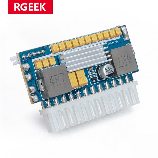 Alimentation Électrique 450W 24Pin 12V DC Entrée Peak 450W Sortie Realan Mini ITX Pico PSU DC ATX PC Switch DC-DC ATX pour Ordinateur 450W