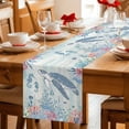 thumbnail image 5 of Teal Coastal Turtle Table Runner 48 Inches, Beach Nautical Ocean Coral Seahorse Bed Runner Dresser Scarves Tabletop for Indoor Outdoor Parties/Ceremony/Banquet, 13" x 48", 5 of 8