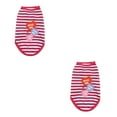 thumbnail image 1 of Chalecos a rayas Greeniant ropa para mascotas Absorción del sudor Rojo L 2piezas, 1 of 6