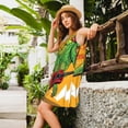 thumbnail image 2 of Balery Cool Dinosaur Playing Guitar Vestidos de verano para mujer con estampado: vestido holgado sin mangas, vestido playero informal y cómodo para días calurosos., 2 of 7