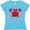 Aqua, variant on Inktastic Cute Red Crab Women's V-Neck T-Shirt