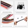 thumbnail image 6 of 1pair Double Layers Flat Boot Shoe Laces Strings Black for Sneakers Tennis Shoes, 6 of 6