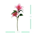 thumbnail image 3 of Flor Mainstays Lily Artificial con 2 Tallos Rosa, 3 of 4