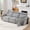 Light Grey, variant on OMOCCUIT 100.4" Modular Sectional Sofa with 6-Position Adjustable Headrests, Chenille 3 Seat Cloud Couch for Living Room