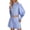 z06-Blue, variant on Jogger Sets For Women 2 Piece Women's Casual Hollow Out Shorts Suit Long Sleeve Round Neck Spring Summer Everyday Wear Relaxed Outfit Stylish Two Piece Set