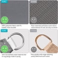 thumbnail image 3 of Stylish Outdoor Furniture Set, Designed For Comfort And Durability With Weatherproof PE Rattan And Rustproof Aluminum Frame (Gray), 3 of 5