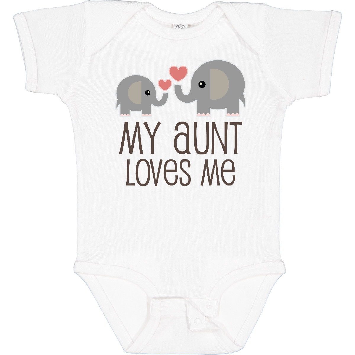 Inktastic My Aunt Loves Me Boys or Girls Baby Bodysuit