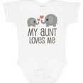 thumbnail image 3 of Inktastic My Aunt Loves Me Boys or Girls Baby Bodysuit, 3 of 5