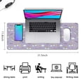 thumbnail image 5 of Long Mouse Pads for Desk,Cartoon Unicorn Rainbow Cloud Moon Lollipop Desk Mats on Top Of Desks, Desk Mouse Pad Extra Large with 3mm Non-Slip Base and Stitched Edge for Gaming,Work,Home 31.5"x11.8", 5 of 5