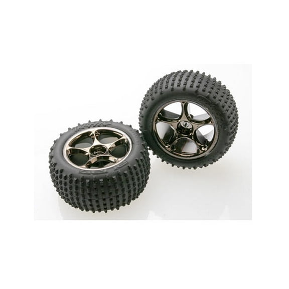 Traxxas 2470a Rear Tracer Black Chrome Alias Tires (2) TRA2470a