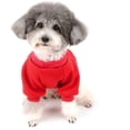 thumbnail image 5 of Abrigo de invierno para perros pequeños, suéter de algodón, sudadera acolchada, abrigo para cachorros, abrigo para perros/gatos, Yorkshire/Chihuahua, rojo, talla S, 5 of 5