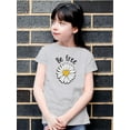 thumbnail image 2 of Be Free Heart Daisy T-Shirt Juniors -Image by Shutterstock,  Large, 2 of 4