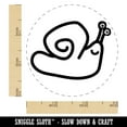 thumbnail image 2 of Snail Doodle Rubber Stamp for Scrapbooking Crafting Stamping - Small 3/4 Inch, 2 of 7