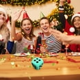 thumbnail image 5 of Elainilye Christmas Dice Game Santa Swap Gift Exchange for Parties, Six Sided Colored Dice for Fun Gift Exchanges, EVA Foam Dice for Family and Friends Game Night, 5 of 6