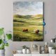 thumbnail image 4 of Qisvanset 12x16 Inch Elephants Running Dust Storm Canvas Painting Wall Art, 4 of 5