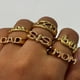 thumbnail image 2 of MOM SIS DAD-anillos de pareja de Color dorado para hombres y mujeres, regalo del Día de la madre, joyería de letras de moda, bisutería estética, envío gratis, 2 of 4