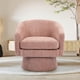 thumbnail image 1 of Rosa chenille swivel chair con almacenamiento space y wood frame para sala de estar, 1 of 8