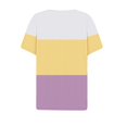 thumbnail image 4 of Fiudx Ofertas Flash Del Día Solo En Línea Blusa de Manga Corta Estampada a La Moda para Mujer, Blusas Informales con Cuello Redondo, 4 of 5