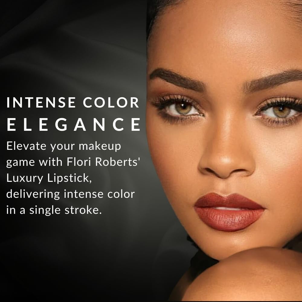 Flori Roberts Luxury Lipstick - Vibrant Lip Makeup for Deeper Skin Women - Stick Makeup for All Lips