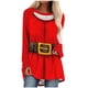 thumbnail image 1 of Blusa cómoda de manga larga con cuello redondo y estampado de moda para mujer Fridja  nalpqowj5145, 1 of 4
