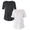 Vivid White/Green Midnight, variant on Men's & Big Men's Longline Curved Hem Elongated Tee Shirt, 2-Pack, Sizes XS-5XL