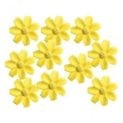 S SERENABLE 5x50 Pieces Artificial Flower Head Silk Daisy Wedding Decoration yellow