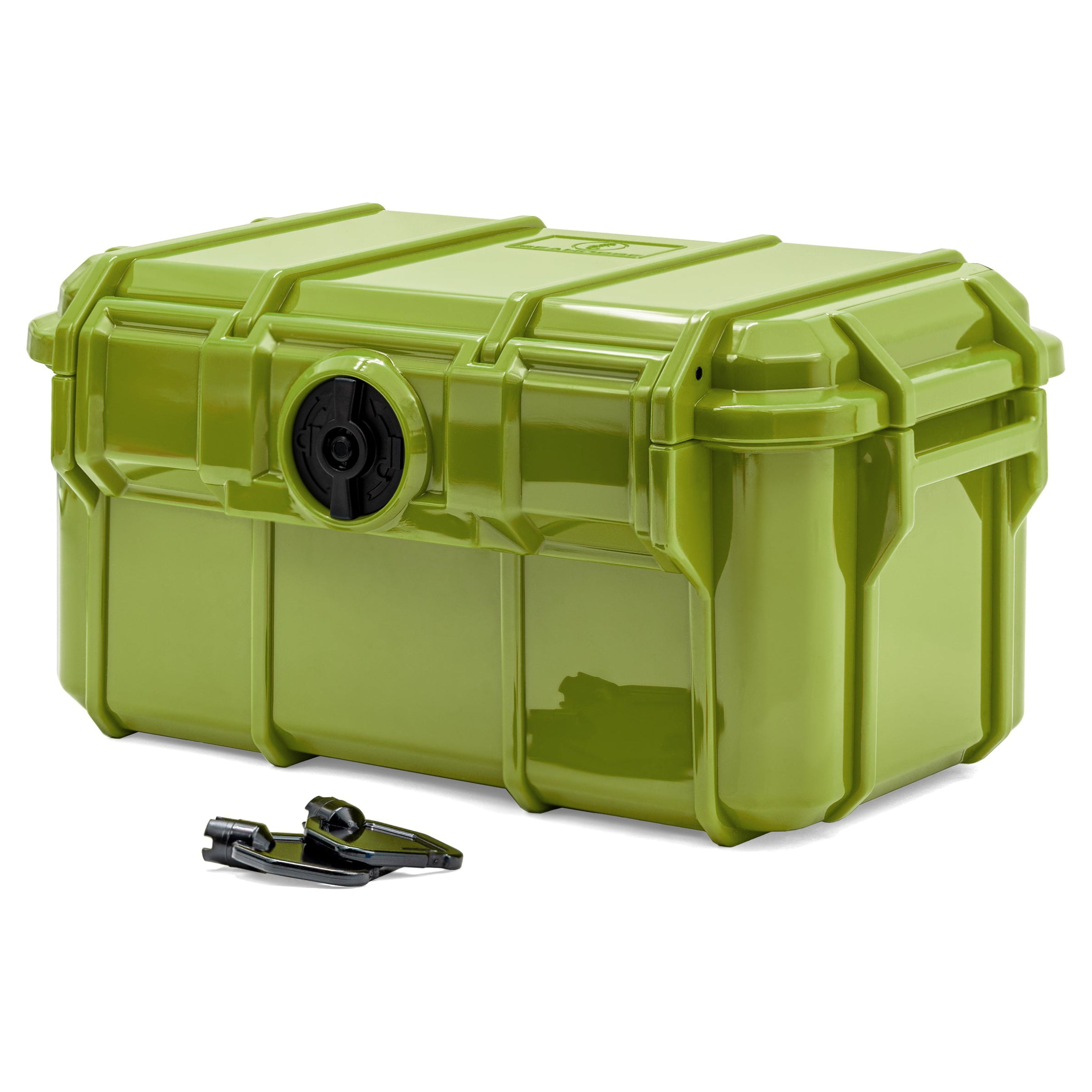 Seahorse 58 Portable Waterproof Dry Box Protective Case - Travel Safe / Mil Spec / IP67 Waterproof / USA Made - for Ammunition, Rifle Ammo, Pistols, Smell Proof Box (Green)