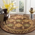 thumbnail image 2 of SAFAVIEH Antiquity Clarisse Oriental Wool Area Rug, Wine, 8' x 8' Round, 2 of 8