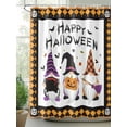 thumbnail image 2 of Fsddascl Halloween Gnomes Shower Curtain Set - Small 36" x 72" Washable Bathtub Curtain with 12 Hooks, Spooky Pumpkins Orange Black Plaid Waterproof Fabric Stall Shower Curtains for Bathroom/Bathtub, 2 of 6