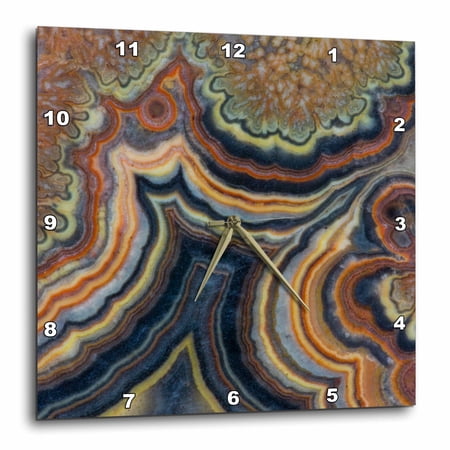 3drose, Flowering Tube Onyx, Mexico, 10x10 Wall Clock