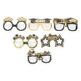 thumbnail image 1 of 6pcs 2025 Party de graduación anteojos de moda y elegantes copos de fotomatón de lentes de papel para celebraciones de año nuevo Bodes de cumpleaños y más, 1 of 5