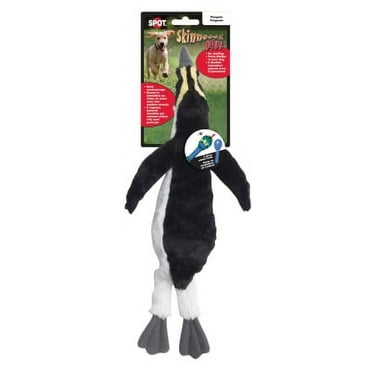 SPOT Skinneeez Plus Stuffing Free Penguin Plush Dog Toy, 15"