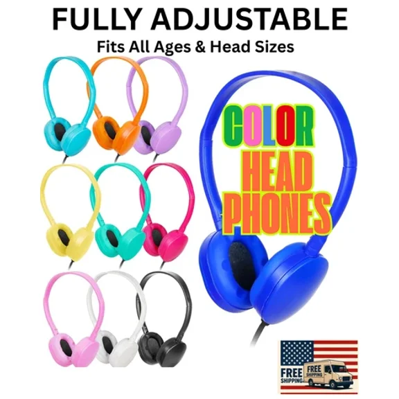 RHEA- Student Classroom Headphones With 3.5Mm Jack – On-Ear, Durable & Comfortable