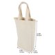 thumbnail image 2 of unbranded 2Ud Bolsa Portátil Para Vino En Lona Plegable Y Lavable Para 2 Beige, 2 of 7