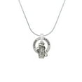 thumbnail image 2 of Delight Jewelry Silvertone Golf Club Bag Laugh Ring Charm Necklace, 18", 2 of 4