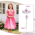thumbnail image 5 of Jurebecia Princess Dress for Girls Halloween Costume Toddler Kids Sparkling Ball Gown for Fancy Party Cosplay 5-6 Years, 5 of 22